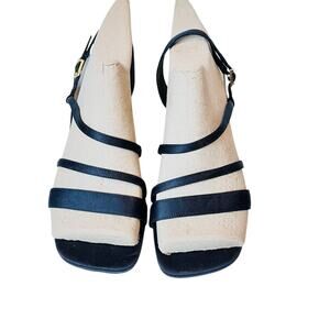 Vintage Y2K Unlisted Strappy Satin Heels Size 9 Black